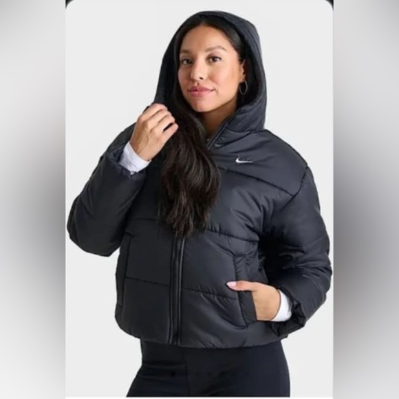 Nike Metro Puffer Therma-FIT Loose Hooded Jacket - Cropped -Women's size MEDIUM - Picture 1 of 12